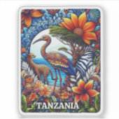 Tansania, Afrika Aufkleber (Vorderseite)
