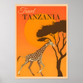 Tansania-Afrika-Reiseplakat Poster (Vorne)