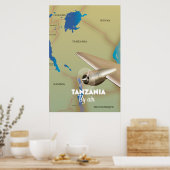 Tansania auf dem Luftweg Poster (Küche)
