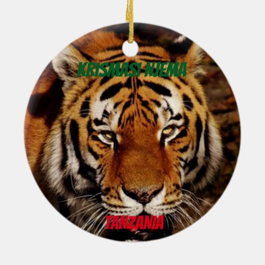 Tansania Custom Lion / Elephant Ornament (Hinten)