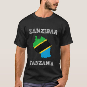 Tansania Distressed Flag Sansibar Stolz T-Shirt