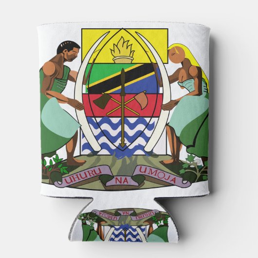 Tansania-Emblem Dosenkühler (Rückseite)