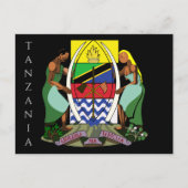 Tansania-Emblem Postkarte (Vorderseite)