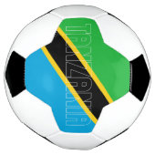 Tansania Flag Adortable Patriotic Soccer Ball (Gedreht)