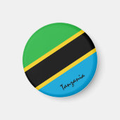Tansania flag & Africa - travel/sport fans Magnet (Vorne)