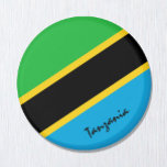 Tansania flag & Africa - travel/sport fans Magnet<br><div class="desc">Fridge Magnets: Tansania & Africa - love my country and Tansanian flag travel patriots</div>