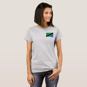 Tansania Flag and Map T - Shirt (Vorne ganz)