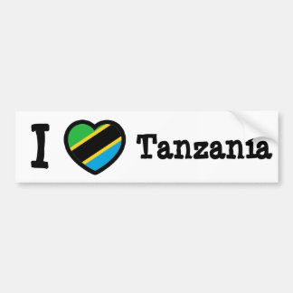 Tansania Flag Autoaufkleber