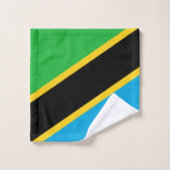 Tansania Flag Badhandtuch Set (Waschlappen)