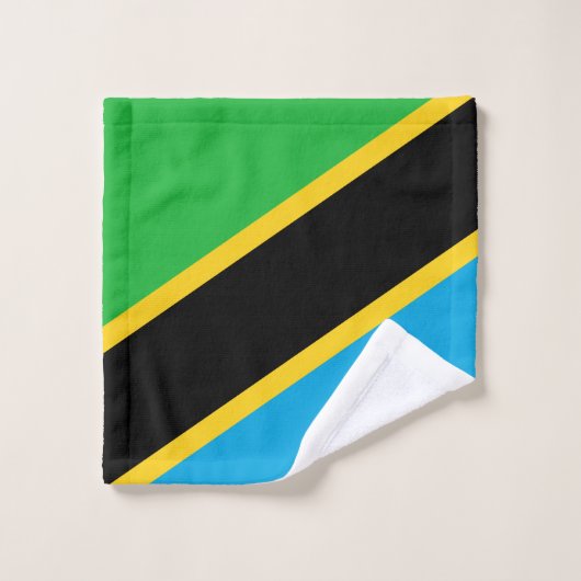 Tansania Flag Badhandtuch Set (Waschlappen)