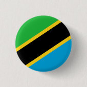 Tansania Flag Button (Vorderseite)