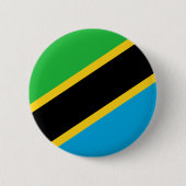 Tansania Flag Button (Vorderseite)