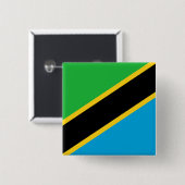 Tansania Flag Button (Vorne & Hinten)