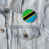 Tansania Flag Charming Patriotic Button (Beispiel)