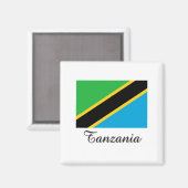 Tansania Flag Design Magnet (Vorderseite/Rückseite)