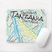 Tansania Flag Farben Patriotisch Mousepad (Mit Mouse)