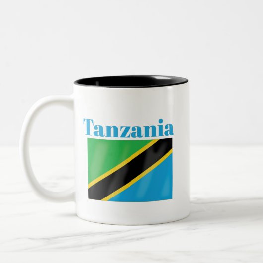 Tansania Flag Kaffee Tasse (Links)