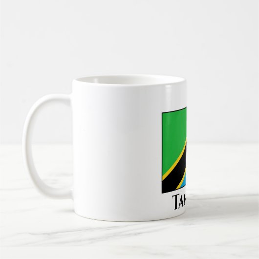 Tansania Flag Kaffeetasse (Links)