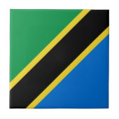 Tansania Flag Keramik Tile Fliese (Vorderseite)