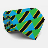 Tansania Flag Krawatte (Gerollt)