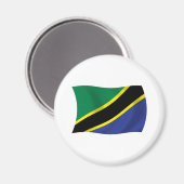Tansania Flag Magnet (Vorderseite/Rückseite)