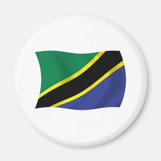 Tansania Flag Magnet (Vorne)