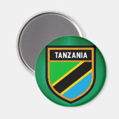 Tansania Flag Magnet (Vorderseite/Rückseite)