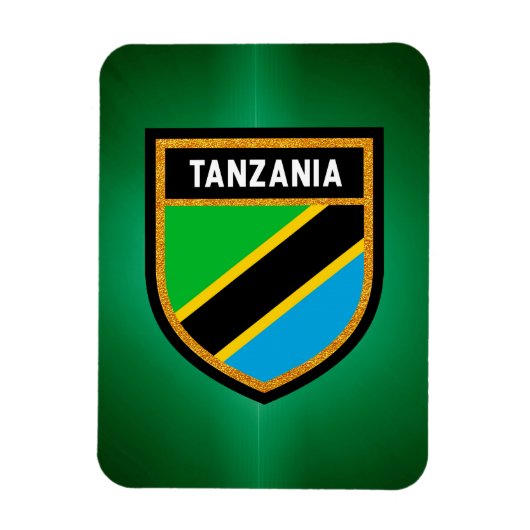 Tansania Flag Magnet (Vertikal)