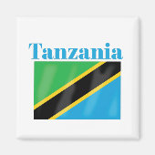 Tansania Flag Magnet (Vorne)