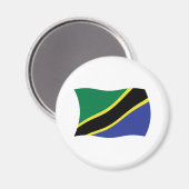 Tansania Flag Magnet (Vorderseite/Rückseite)