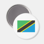 Tansania Flag Magnet (Vorderseite/Rückseite)