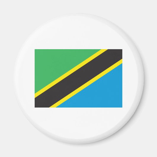 Tansania Flag Magnet (Vorne)