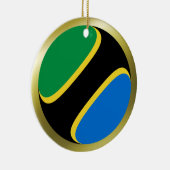 Tansania Flag Ornament (Rechts)