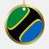 Tansania Flag Ornament (Hinten)