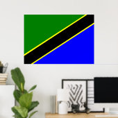 Tansania Flag Poster (Heimbüro)