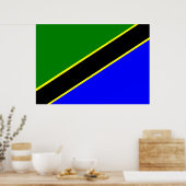 Tansania Flag Poster (Küche)