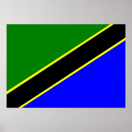 Tansania Flag Poster