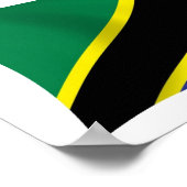 Tansania Flag Poster Print (Ecke)