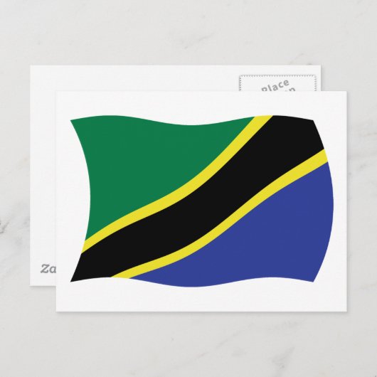 Tansania Flag Postkarte (Vorne/Hinten)