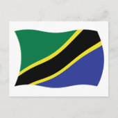 Tansania Flag Postkarte (Vorderseite)