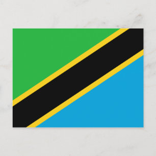 Tansania Flag Postkarte