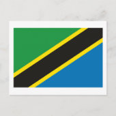 Tansania Flag Postkarte (Vorderseite)