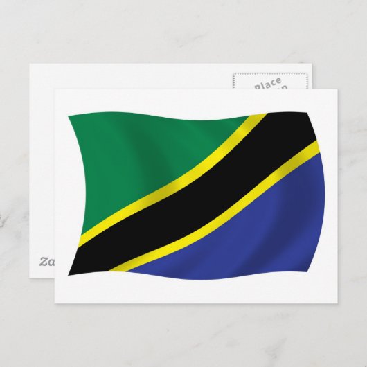 Tansania Flag Postkarte (Vorne/Hinten)
