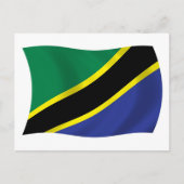 Tansania Flag Postkarte (Vorderseite)