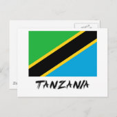 Tansania Flag Postkarte (Vorne/Hinten)