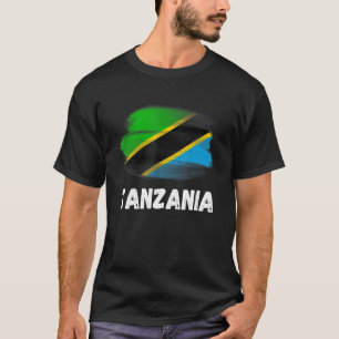 Tansania Flag Pride Retro Tansania Flaggenfamilie  T-Shirt
