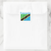 Tansania Flag Quadratischer Aufkleber (Tasche)