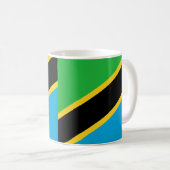 "Tansania Flag Tasse - Frische Keramik des Nationa (VorderseiteRechts)