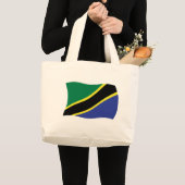 Tansania Flag Totag Jumbo Stoffbeutel (Vorderseite (Produkt))