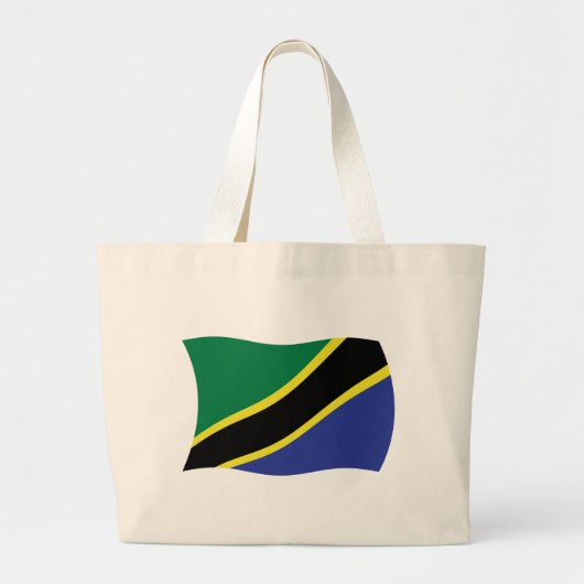 Tansania Flag Totag Jumbo Stoffbeutel (Vorne)